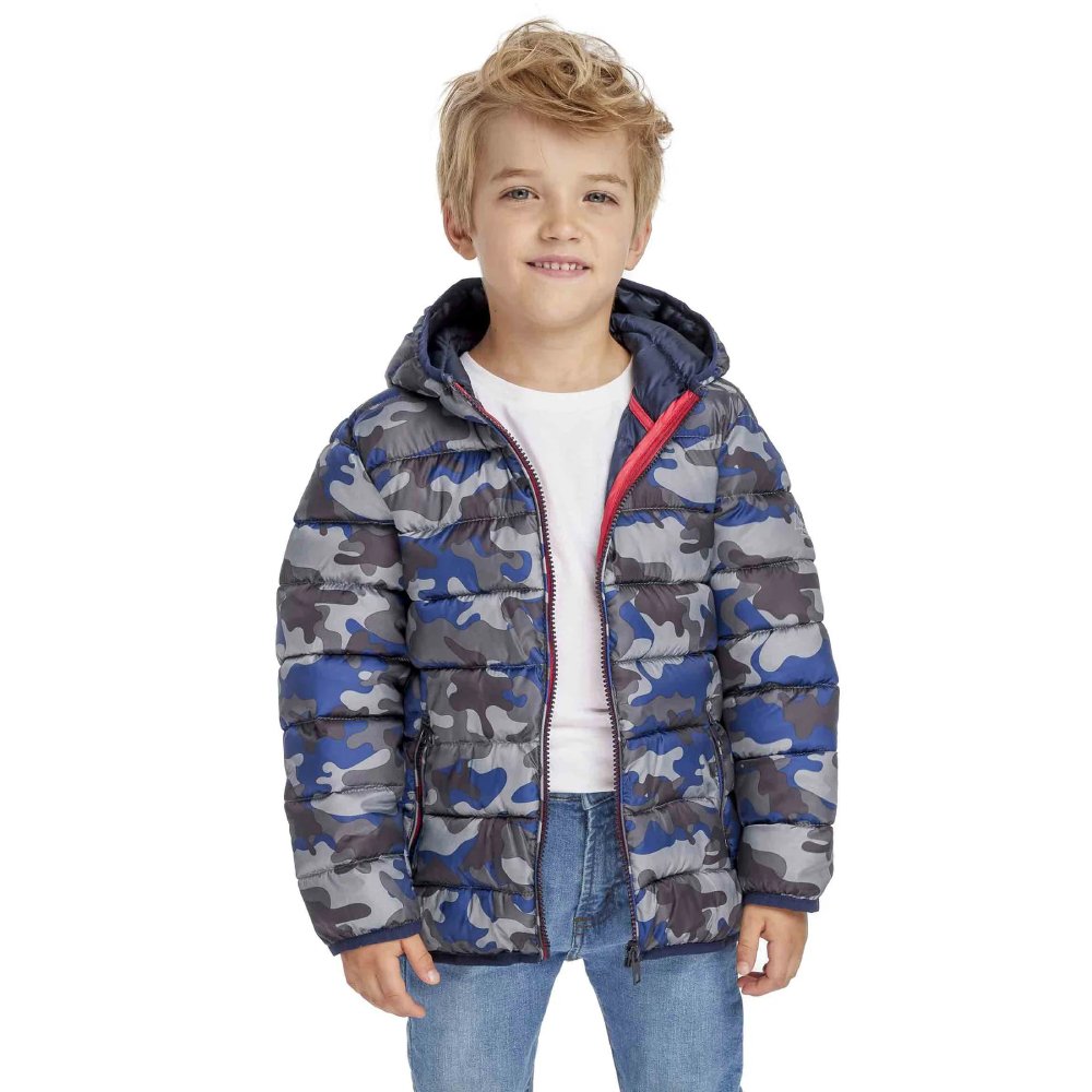 11COAT 5J: Blue Camo Puffa Coat (3-8 Years) 11COAT 5J: Blue Camo Puffa Coat (3-8 Years)